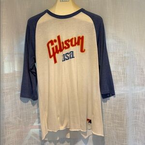 Aviator Nation cotton-mix mid-long-sleeved “Gibson USA” t-shirt - good condition